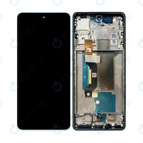 Motorola Edge 60 Fusion - LCD Kijelző + Érintőüveg + Keret (Amazonite) OLED