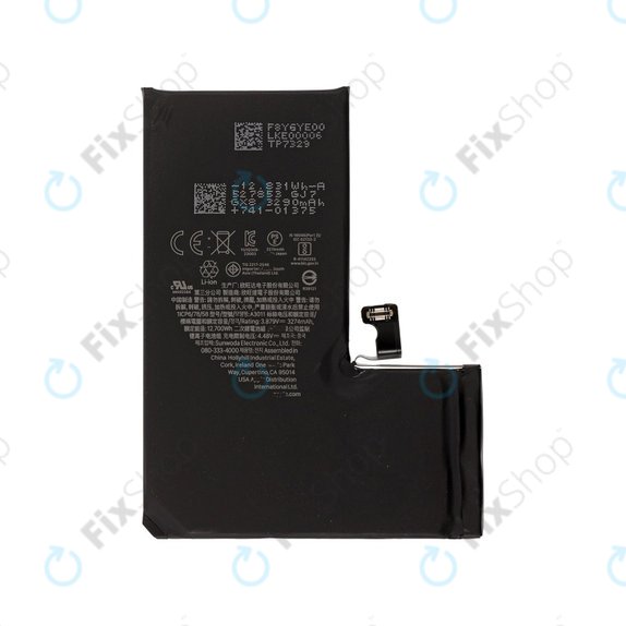 Akkumulátor iPhone 15 Pro, 3274mAh, A3011