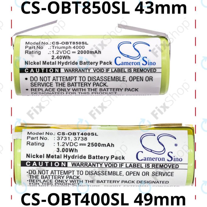 Akkumulátor Oral-B Triumph 4000, 2000mAh, Ni-MH, 1.2V, 3761, HQ