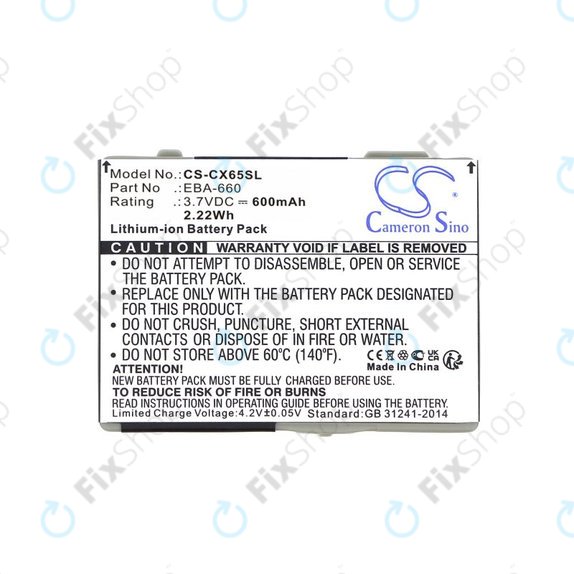 Akkumulátor Siemens M8, A31, CS66, SS66, 600mAh, Li-Ion, 3.7V, EBA-660, HQ