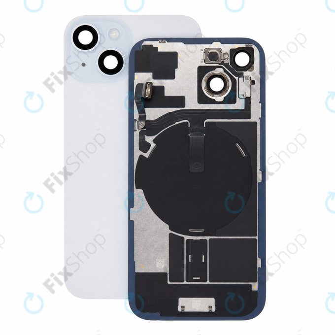 Hátsó ház üveg iPhone 15 készülékhez, Blue, Pulled A