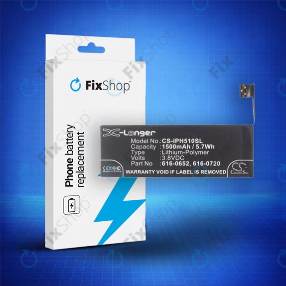 Apple iPhone 5S, 5C - Akkumulátor 616-0652, 616-0720 1500mAh HQ