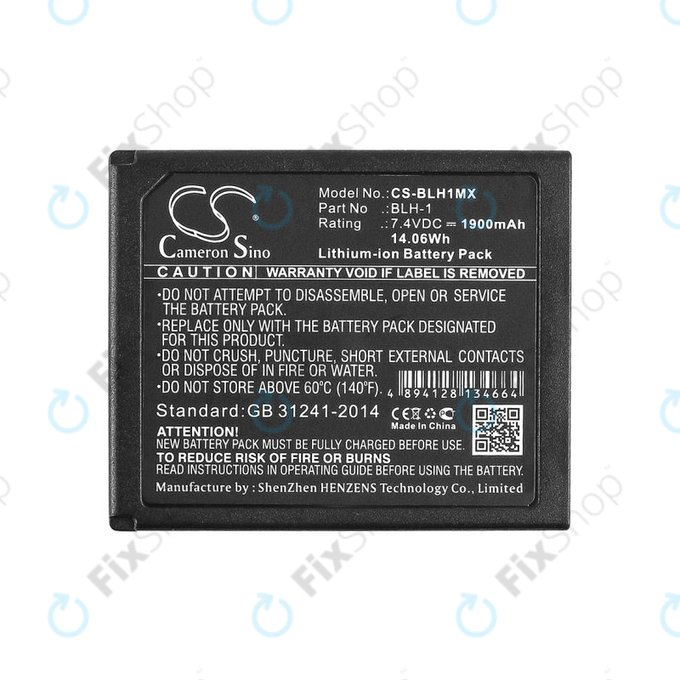 Akkumulátor Olympus EM1, 1900mAh, Li-Ion, 7.4V, BLH-1, HQ