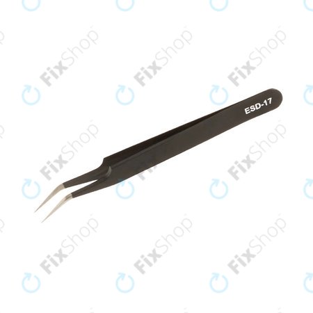 Vetus ESD-17 - Fém Csipesz (Antisztatikus) - Hajlított Hegyű (115mm)