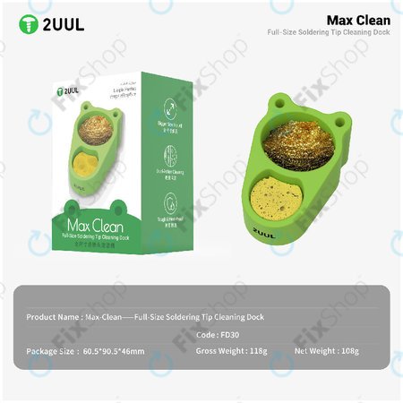 Max Clean forrasztóhegy tisztító dokkoló, 2UUL FD30
