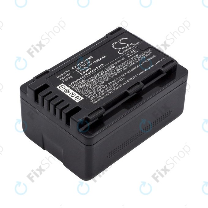 Akkumulátor Panasonic HC-V210, 1500mAh, Li-Ion, 3.6V, VW-VBT190, HQ