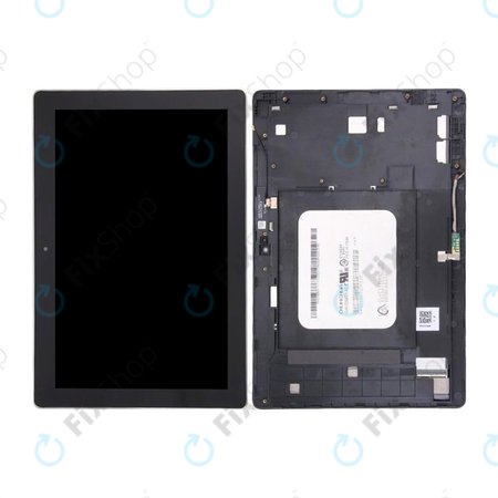 Asus ZenPad 10 Z300C, Z300CT, Z300CX, ZD300C - LCD Kijelző + Érintőüveg + Keret (Black) - 90NP0222-R20010 Genuine Service Pack