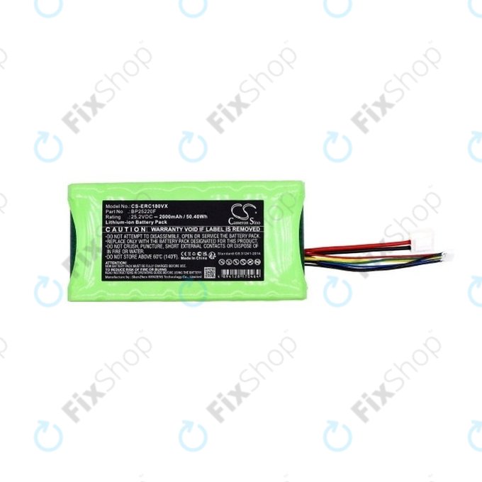 Akkumulátor Grundig High Performance Cyclone, Eureka NEC180 Pro, 2000mAh, Li-Ion, 25.2V, BP25220F, HQ