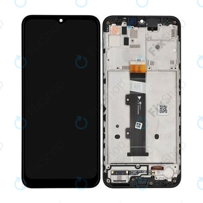 Motorola Moto G20 XT2128 - LCD Kijelző + Érintőüveg + Keret (Breeze Blue) - 5D68C18521 Genuine Service Pack