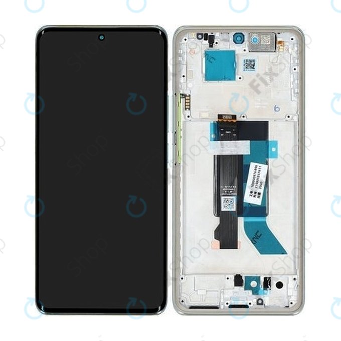 Xiaomi Redmi Note 14 Pro 5G 24090RA29G - LCD Kijelző + Érintőüveg + Keret (Coral Green) - 56002500O1600 Genuine Service Pack