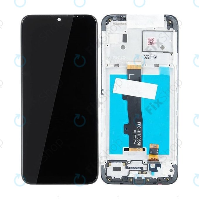 Motorola Moto E7 Power, E7i Power - LCD Kijelző + Érintőüveg + Keret - 5D68C18235 Genuine Service Pack