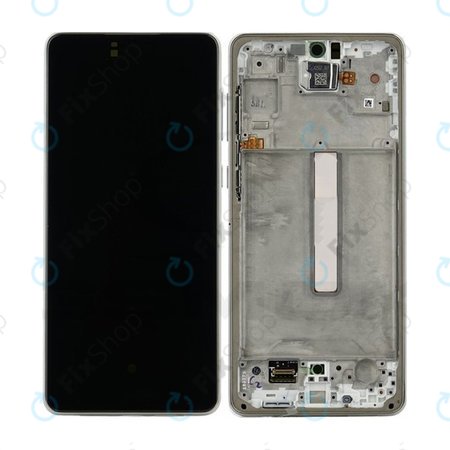 Samsung Galaxy A73 A736 - LCD Kijelző + Érintőüveg + Keret (White) TFT