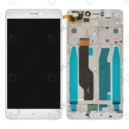 Xiaomi Redmi Note 4 SD Global, Redmi Note 4X - LCD Kijelző + Érintőüveg + Keret (White) TFT