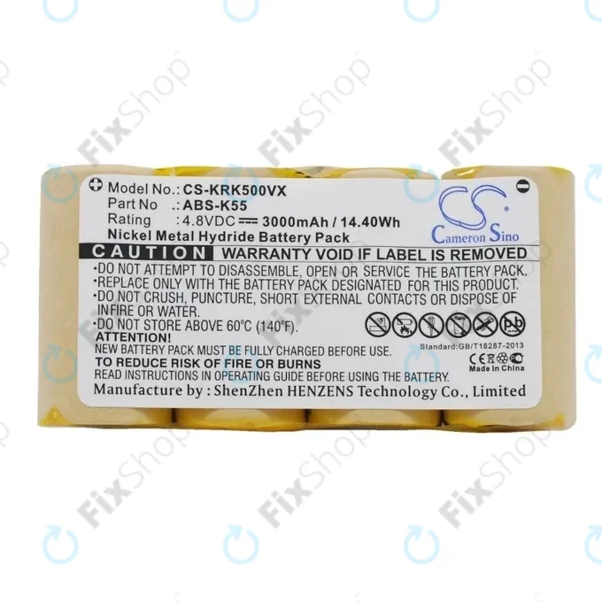 Kärcher K50, K85 - Akkumulátor ABS-K55 Ni-MH 4.8V 3000mAh HQ