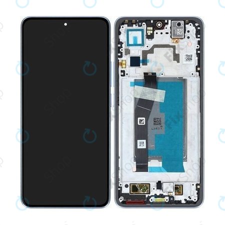 Xiaomi 14T - LCD Kijelző + Érintőüveg + Keret (Titan Blue) - 5600050N12A00 Genuine Service Pack