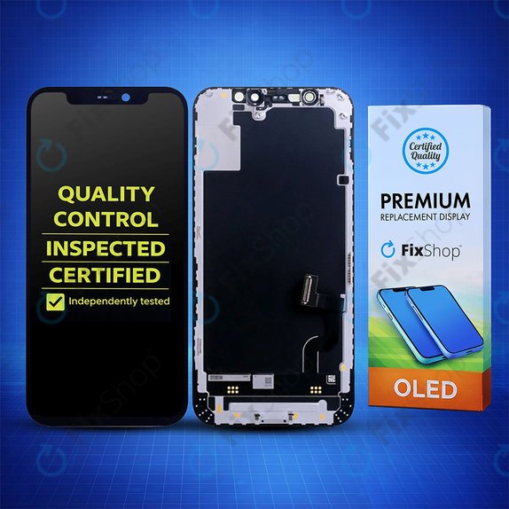 Kijelző Hard OLED iPhone 14, Érintőüveg kerettel, FixPremium