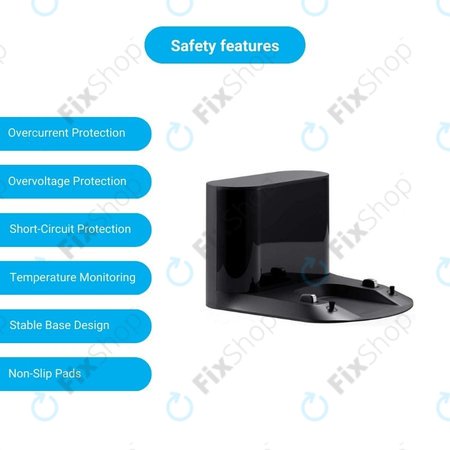 Xiaomi Roborock S5, S5 Max, S6 Pure, S6 MaxV, S7, S7 MaxV, S8, Q7, Q7 Max - Töltő Dokkoló (Fekete)