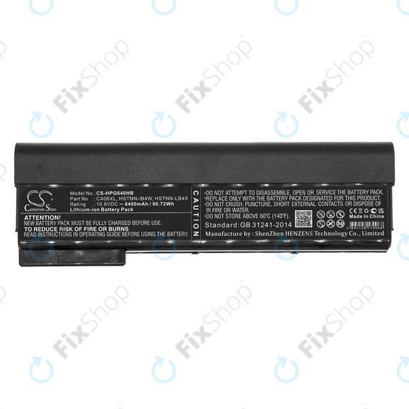 Akkumulátor HP ProBook 640 G1, 650 G1, 655 G1, 645 G1, 8400mAh, Li-Ion, 10.8V, CA06XL, HQ