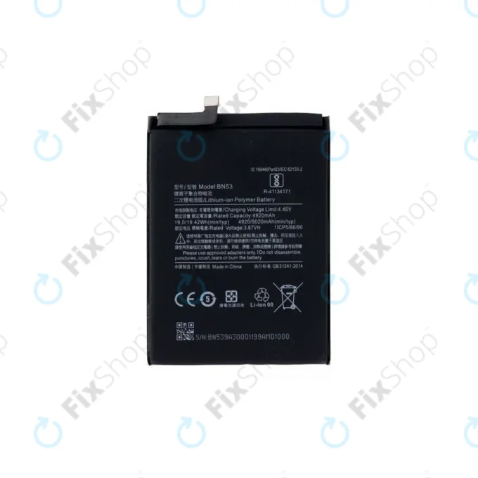 Xiaomi Redmi Note 9 Pro - Akkumulátor BN53 5020mAh