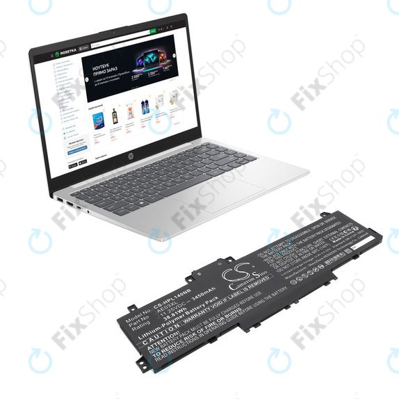 Akkumulátor HP 14, 15, 3450mAh, Li-Pol, 11.25V, AE03XL, HQ