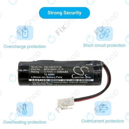 Leifheit Dry&Clean 51000, 51002, 51113, 51114 - Akkumulátor BFN18650 1S1P Li-Ion 3.7V 3400mAh HQ