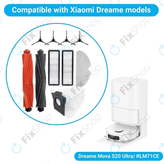 Xiaomi Dreame Mova S20 Ultra, RLM71CE - Komplett kiegészítő készlet