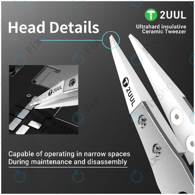 Precíziós csipesz, kerámia szigetelésű, 2UUL TW31