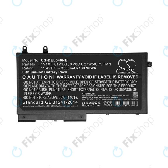 Akkumulátor Dell Latitude 5400, Inspiron 7591 2-in-1, 3500mAh, Li-Ion, 11.4V, XV8CJ, HQ