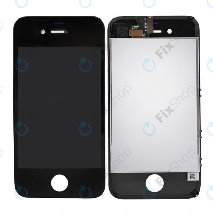 Apple iPhone 4S - LCD Kijelző + Érintőüveg + Keret (Black) TFT