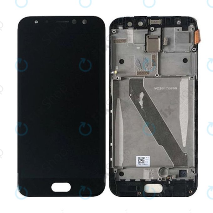 Asus Zenfone 4 Selfie Pro ZD552KL - LCD Kijelző + Érintőüveg + Keret (Deepsea Black) - 90AZ01M7-R20010, 90AZ01M7-R20011 Genuine Service Pack