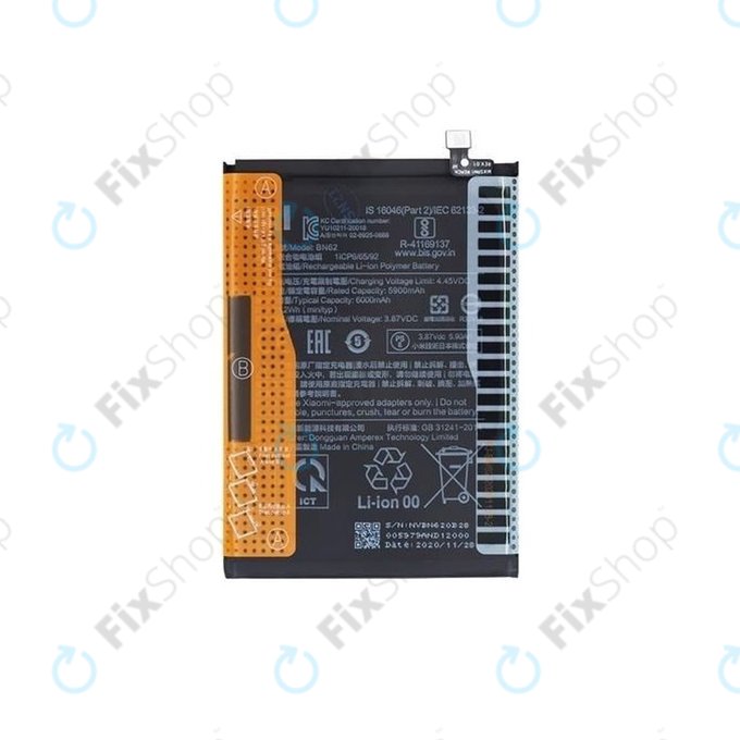 Xiaomi Redmi 9T - Akkumulátor BN62 6000mAh - 46020000521G Genuine Service Pack