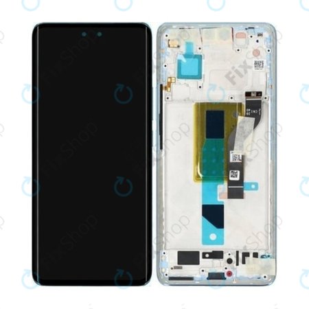 Xiaomi 13 Lite - LCD Kijelző + Érintőüveg + Keret (Lite Blue) - 5600040L9S00 Genuine Service Pack