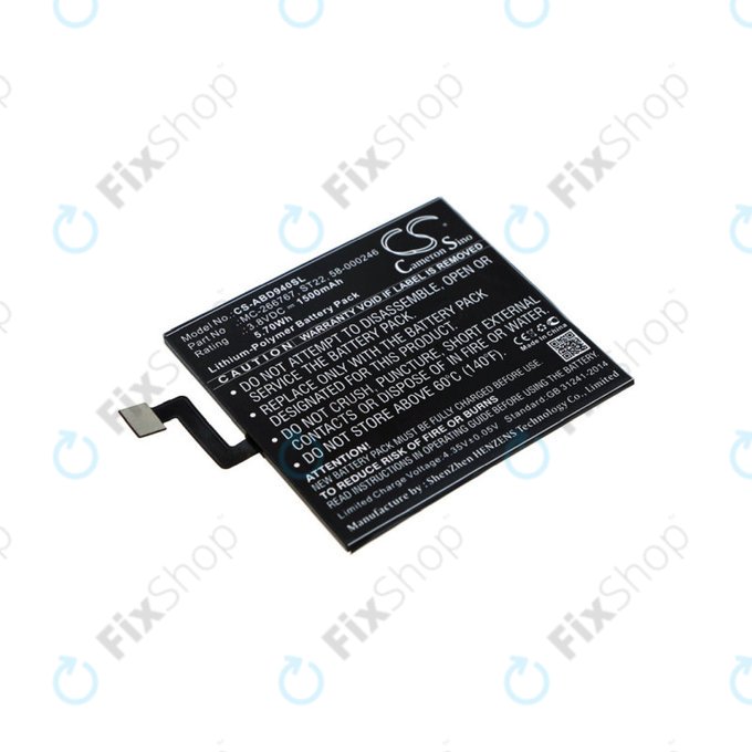 Akkumulátor Amazon Kindle Paperwhite 4 (2018), 1500mAh, Li-Pol, 3.8V, ST22, HQ