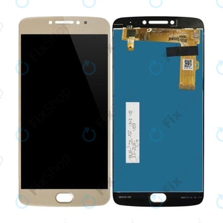 Motorola Moto E4 Plus XT1771 - LCD Kijelző + Érintőüveg (Gold) TFT
