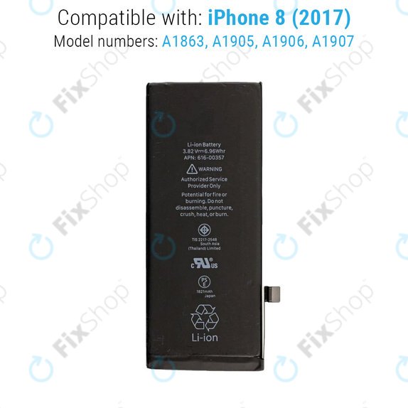 Akkumulátor iPhone 8, 1821mAh