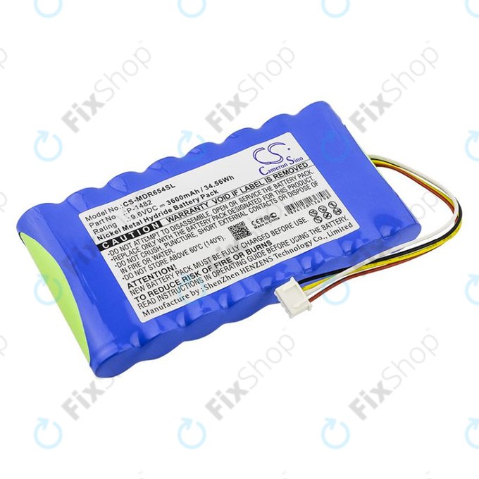 Akkumulátor Chauvin Arnoux 6116, 8335, Scopix Mobiles Oscilloscope II, Megger CA 6543, 3600mAh, Ni-MH, 9.6V, P-1482, HQ