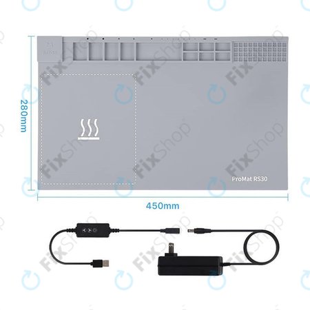 Refox ProMat RS30 - Hőpad LCD-kijelzők Szétszereléséhez - 45 x 28cm