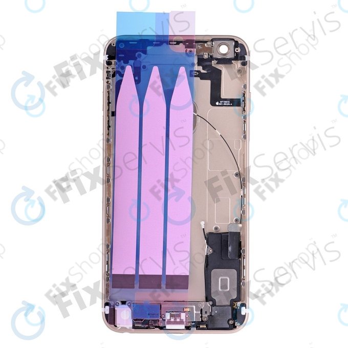 Apple iPhone 6S Plus - Hátsó Ház Apró Alkatrészekkel (Gold)