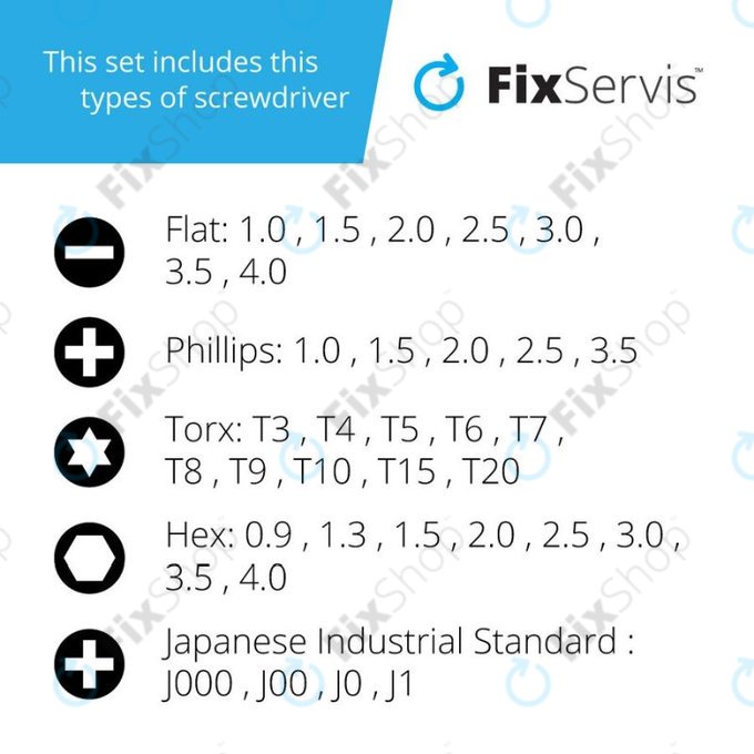 Jakemy JM-8166 - Szerviz Szerszám Készlet 61in1