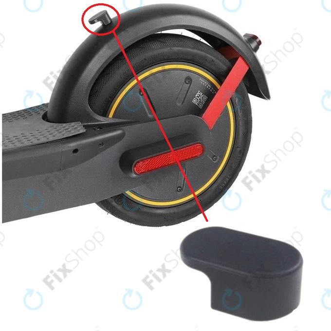 Ninebot Segway Max G30 - Hátsó sárvédő összecsukható mechanika tartója