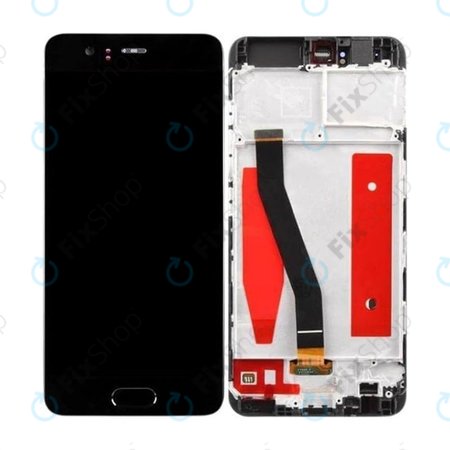 Huawei P10 - LCD Kijelző + Érintőüveg + Keret (Black) TFT