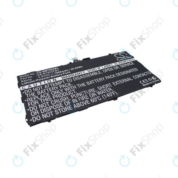 Akkumulátor Samsung Galaxy Tab S 10.5, 7900mAh, Li-Pol, 3.8V, EB-BT800FBC, HQ