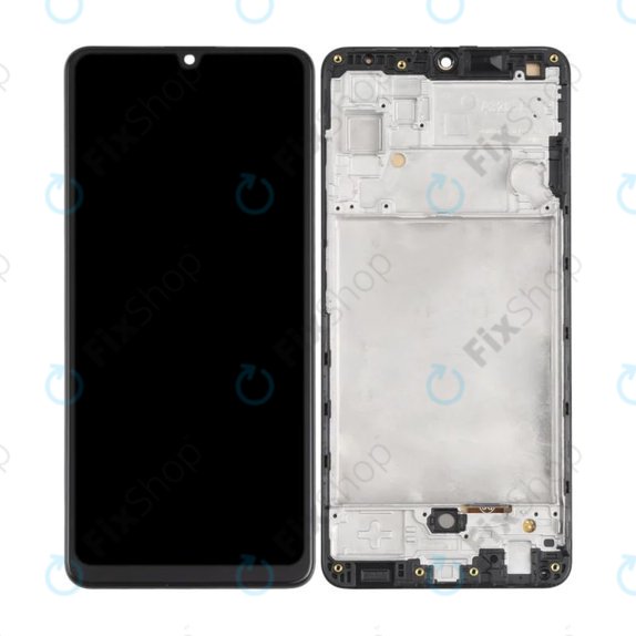 Samsung Galaxy A32 4G A325F - LCD Kijelző + Érintőüveg + Keret (Black) OLED