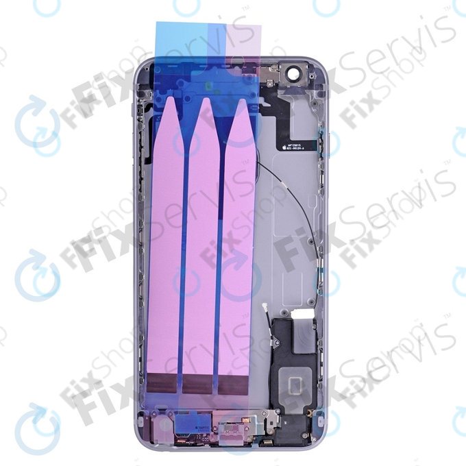 Apple iPhone 6S Plus - Hátsó Ház Apró Alkatrészekkel (Space Gray)