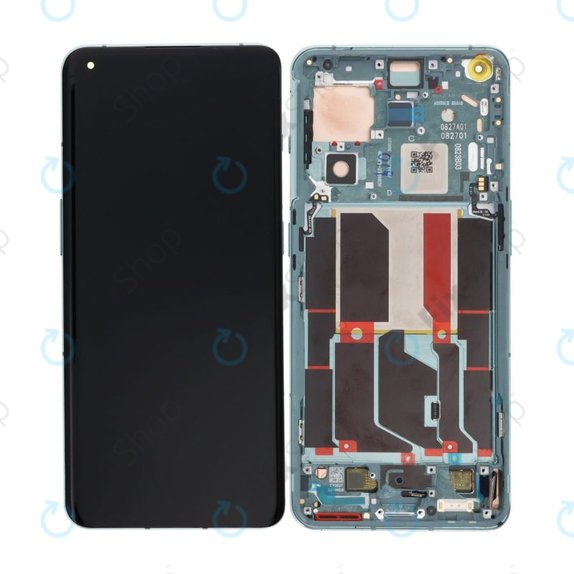 OnePlus 10 Pro NE2210 NE221 - LCD Kijelző + Érintőüveg + Keret (Emerald Forest) OLED