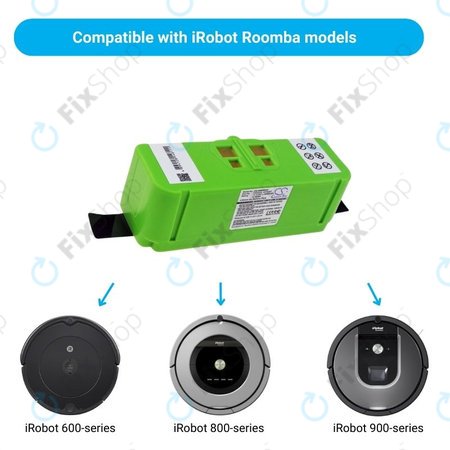 iRobot Roomba 600, 800, 900-series - Akkumulátor 4502233, 4374392, 2130LI Li-Ion 14.4V 5200mAh HQ