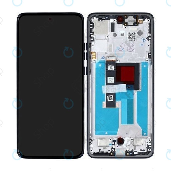 Motorola Edge 50 Neo - LCD Kijelző + Érintőüveg + Keret (Grisaille) - 5D68C28683 Genuine Service Pack