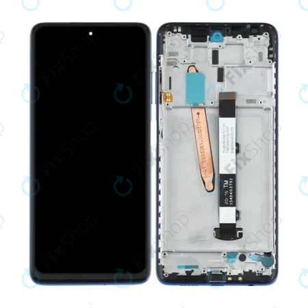 Xiaomi Poco X3 NFC M2107J20CG - LCD Kijelző + Érintőüveg + Keret (Cobalt Blue) TFT