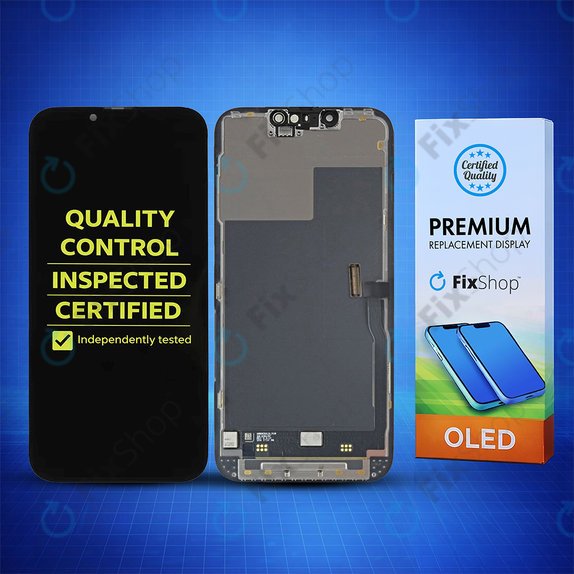 Kijelző Hard OLED iPhone 13 Pro, Érintőüveg kerettel, FixPremium