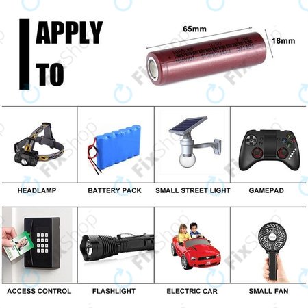 Akkumulátor Cell 18650 (Li-Ion, 2000mAh, 3.6V)